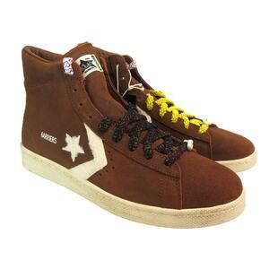 Nib CONVERSE X BARRIER Pro Suede Leather Monks Robe Hi Top Shoes Men's 11 Brown